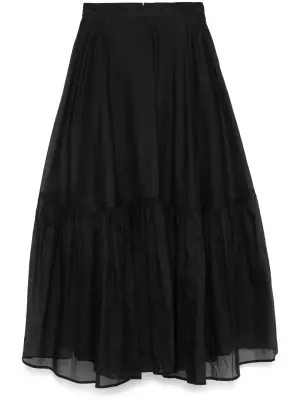Юбка макси из органзы
