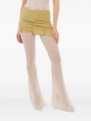 Брюки с вышитым логотипом