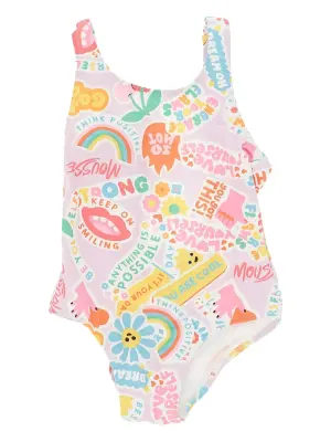 Купальник с графичным принтом