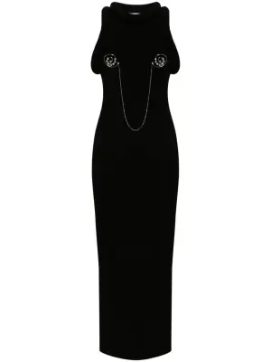 Трикотажное платье макси