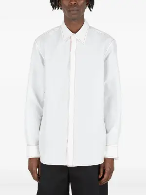 Рубашка с контрастной строчкой