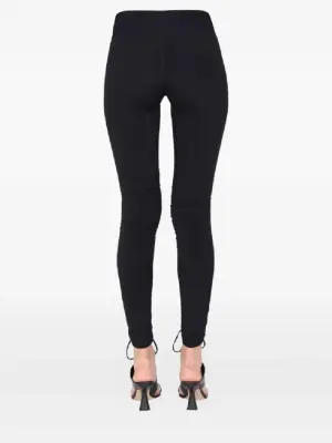 Брюки со сборками и завязками