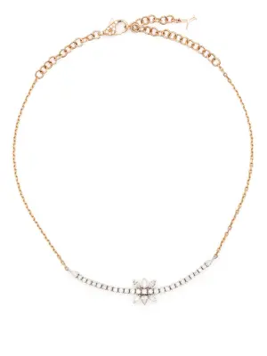 Чокер из желтого и белого золота с бриллиантами