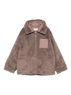 Куртка на молнии из искусственного меха