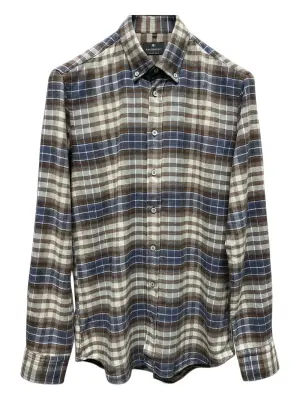 Клетчатая рубашка на пуговицах