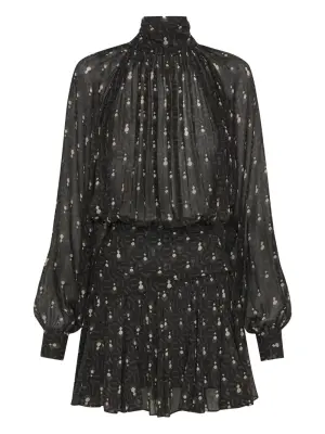 платье мини Cecile с высоким воротником