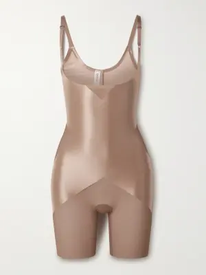 Боди средней длины на бедрах с открытой грудью SPANXshape™ Satin-X™