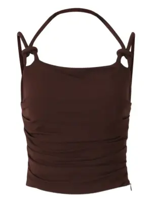 Укороченный топ с узлом