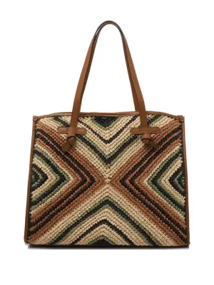 Сумка-тоут с узором "елочка"