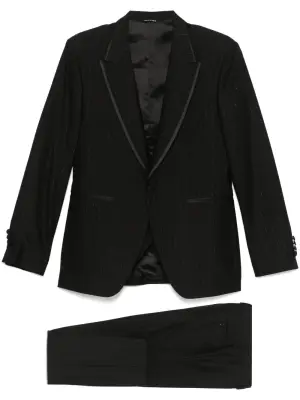 Костюм-тройка в тонкую полоску