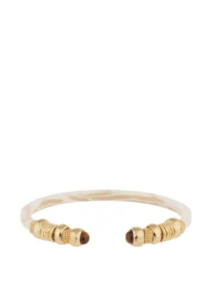 Браслет с бусинами и деталями сари