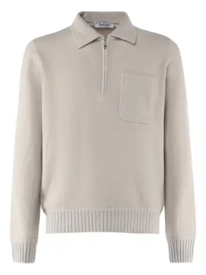 рубашка поло с воротником на молнии