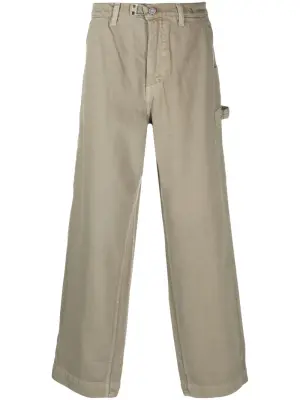 Широкие джинсы средней посадки