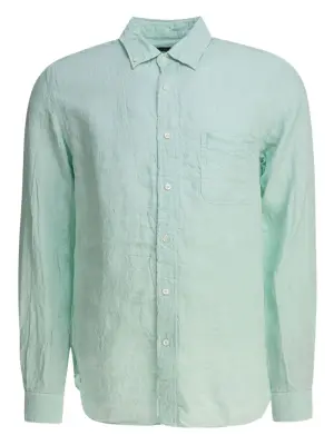 Фактурная льняная рубашка