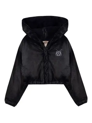 Укороченная бархатная куртка из коллаборации с Garcias Santa Unión