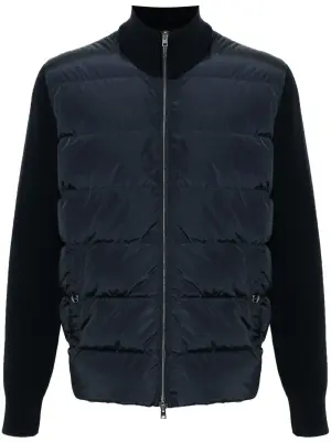 Куртка со стегаными вставками