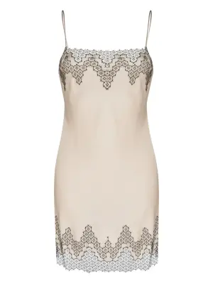 Платье-комбинация с кружевом Calais-Caudry