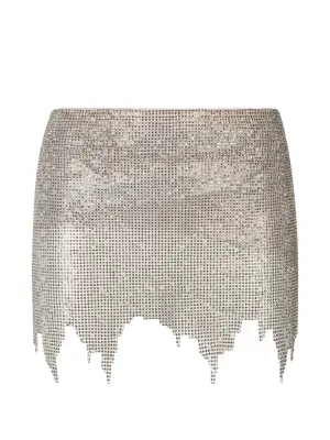 Украшенная асимметричная юбка