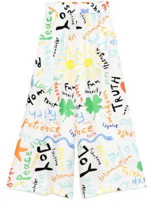 Брюки с принтом