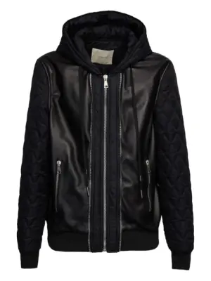 Стеганая куртка с капюшоном