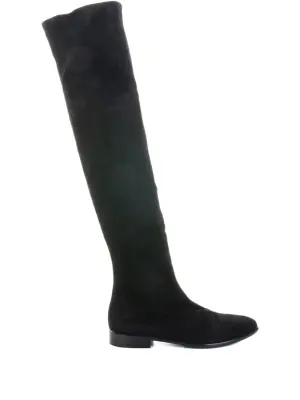 Замшевые ботфорты