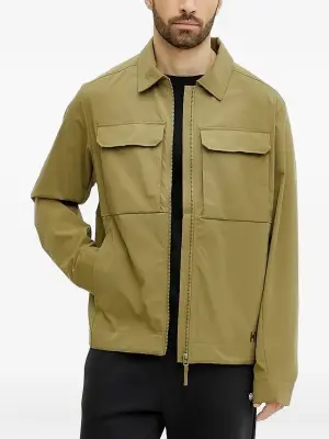 Куртка на молнии с вышитым логотипом