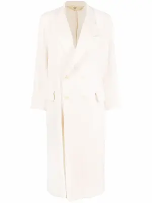 Пальто миди с заостренными лацканами