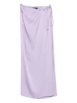 Макси-юбка с запахом и завязками