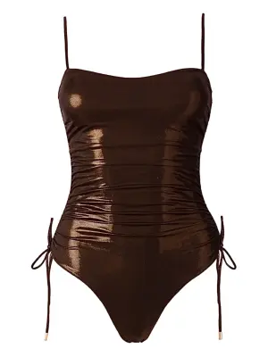 Купальник с кулиской и блестками