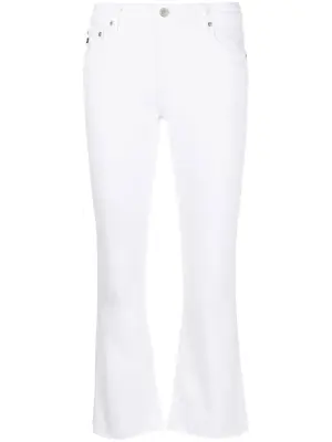 Укороченные джинсы средней посадки