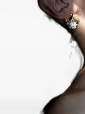 Серьги-кольца с жемчугом