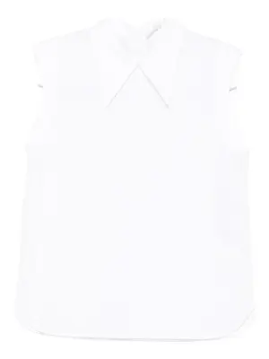 Топ с заостренным воротником