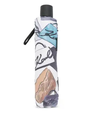 зонт с графичным принтом