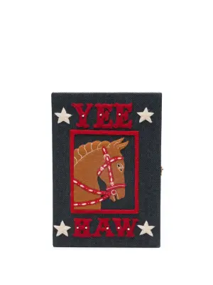 Мини-сумка с аппликацией в виде лошади