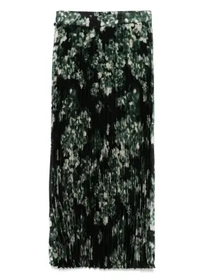 Плиссированная юбка миди