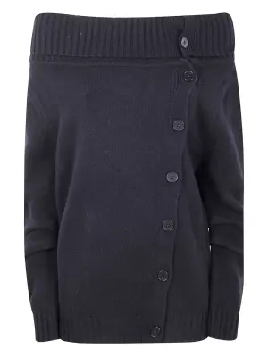 Кардиган с открытыми плечами