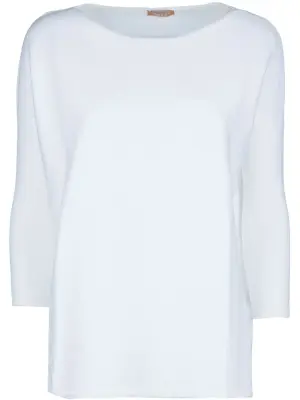 Футболка с вырезом-лодочкой