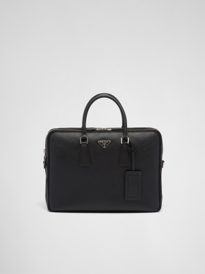 Портфель из кожи сафьяно