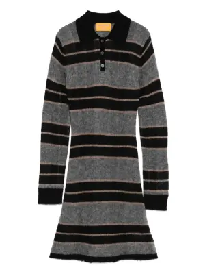 Платье миди в полоску