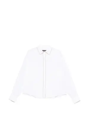 Рубашка с контрастной отделкой