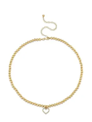 чокер Open Heart из желтого золота с бриллиантами