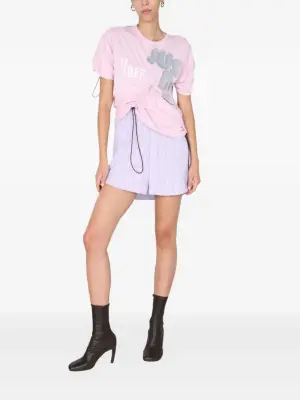 Полосатое платье с кулиской