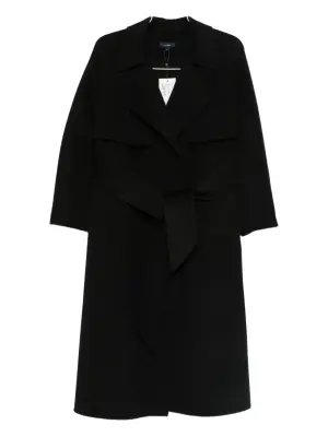 Пальто с поясом на талии