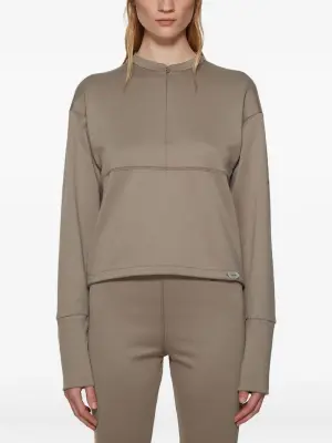 Футболка с воротником на молнии