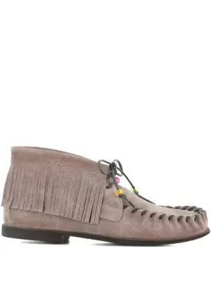 Ботинки с бахромой