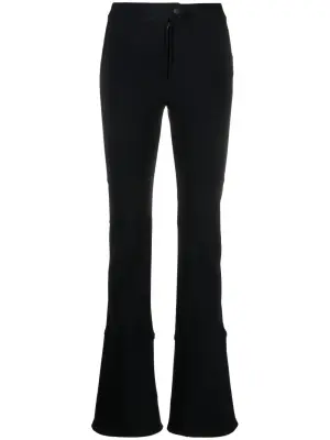 Расклешенные брюки с завышенной талией