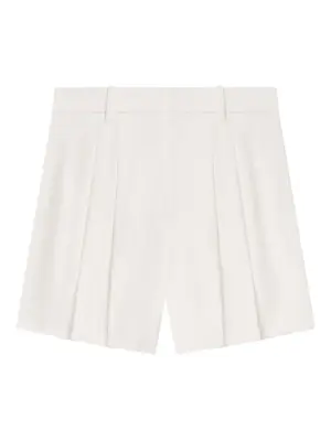 Шорты строгого кроя со складками