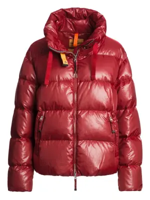 Стеганая куртка с высоким воротником