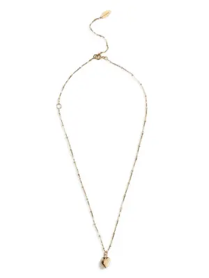 Колье с подвеской в форме сердца