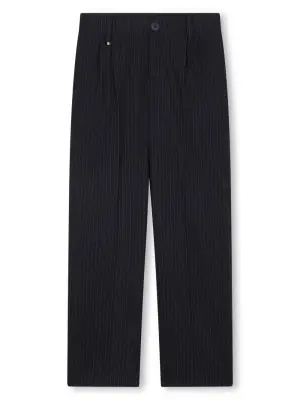 Брюки в тонкую полоску